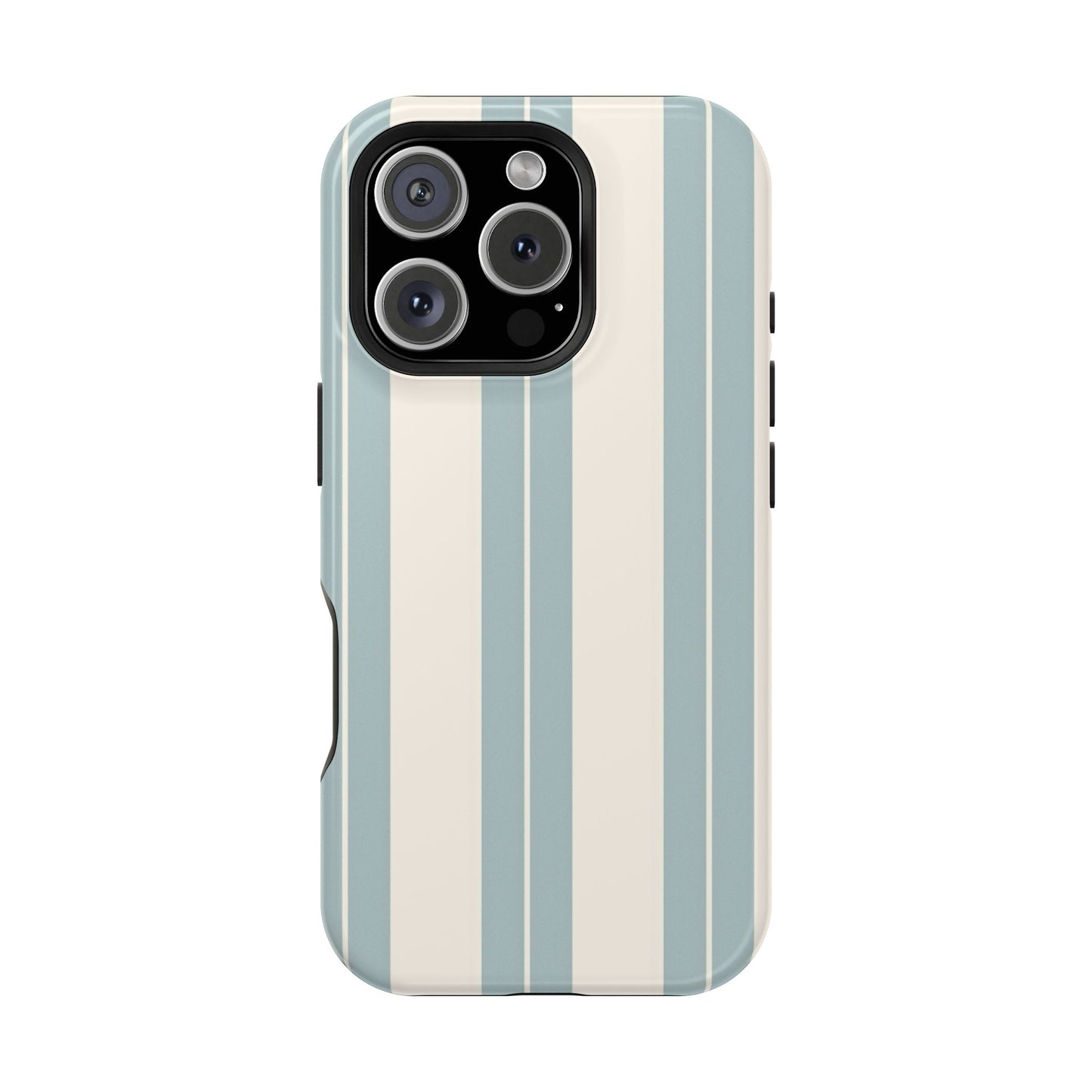 Wireless-Charging Compatible Case – Coastal Stripe
