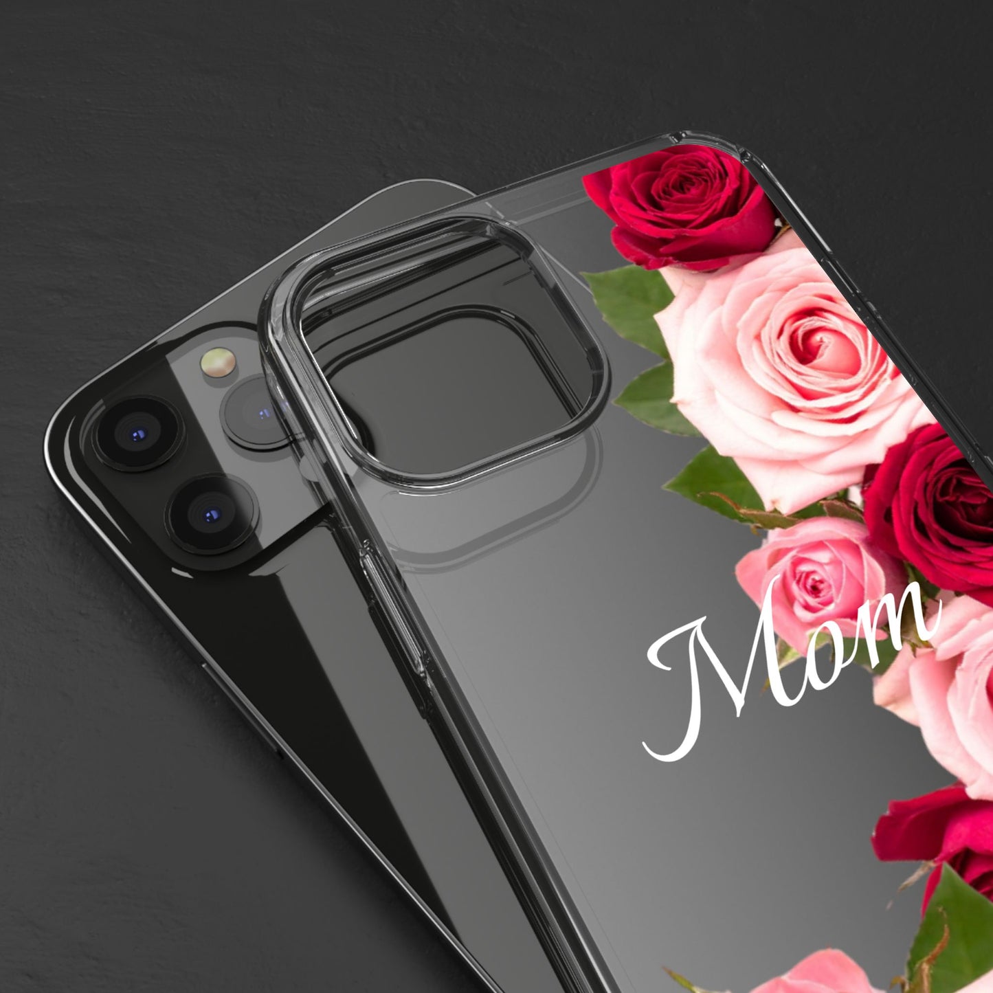 Clear Phone Case – Mom’s Rose Bouquet