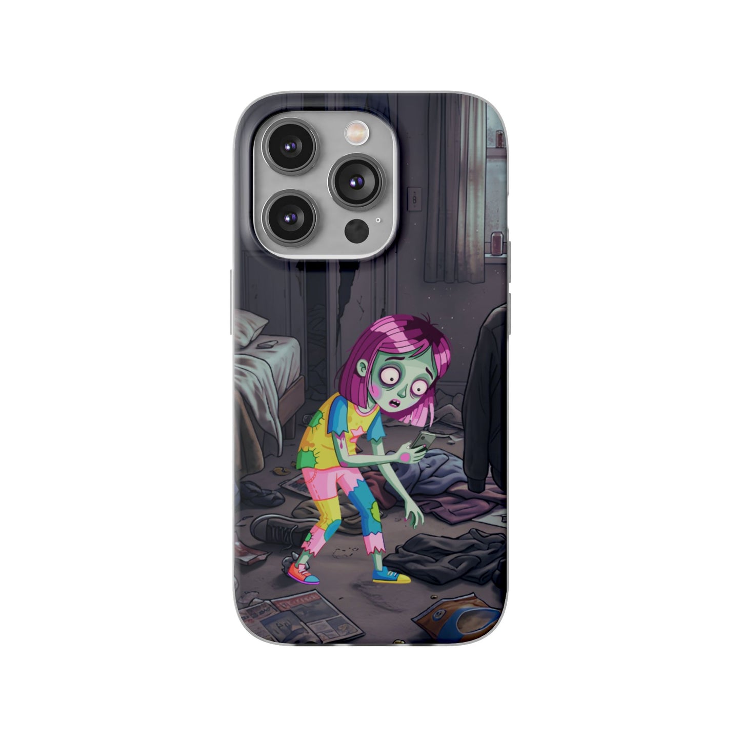 Zombie Girl Phone Case — Cute Creepy Cartoon Phone Cover