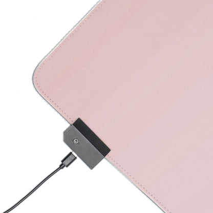 Gaming LED Desk Mat – Soft Blush