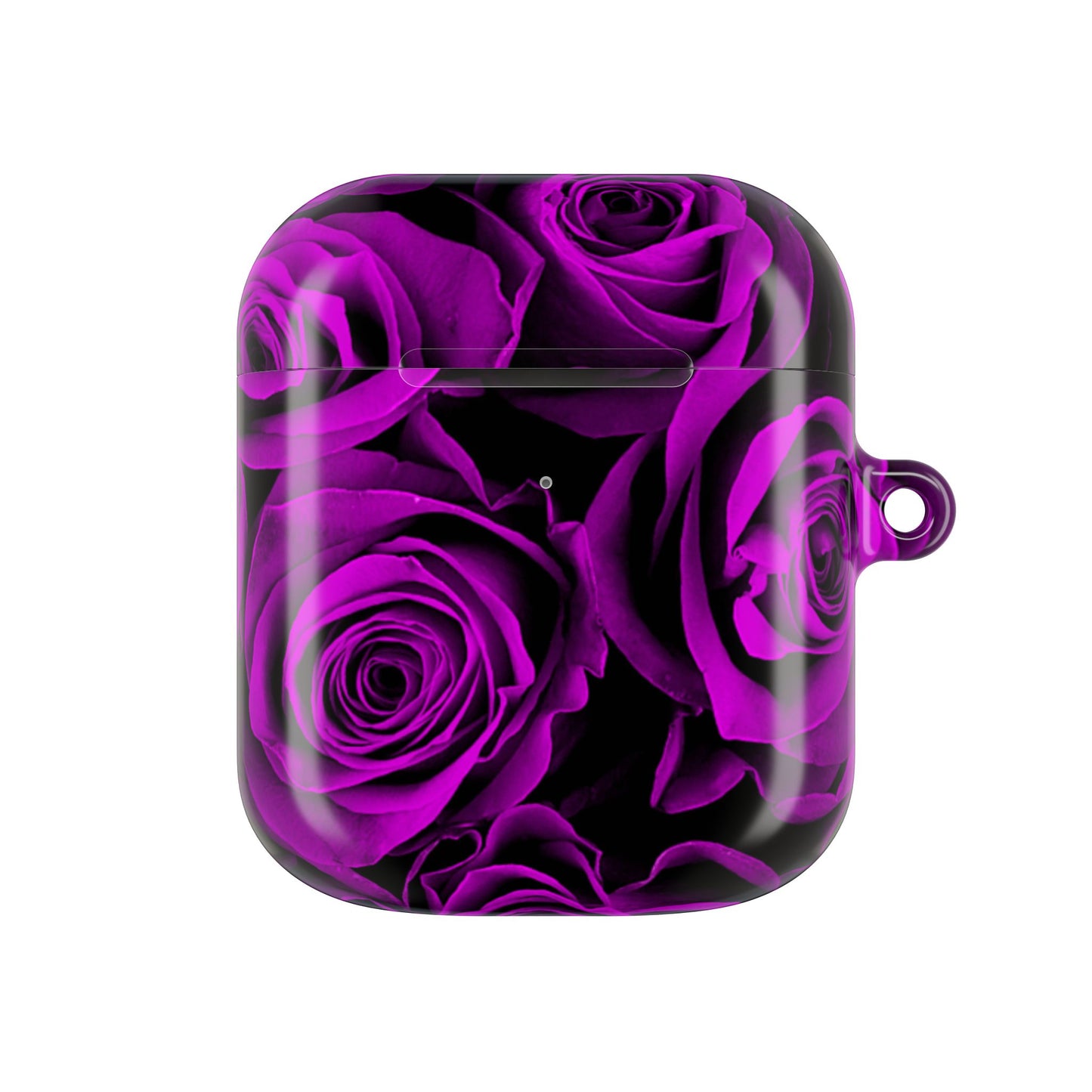 Earbud Case Cover – Amethyst Roses