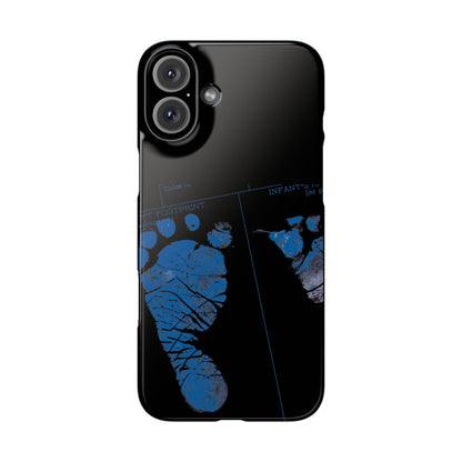 Snap Phone Case – Mom’s Little Blue Footprints