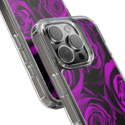 Clear Phone Case – Amethyst Roses