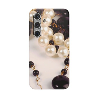 Impact-Resistant Phone Case – Noir Pearl