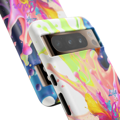 Color Splash Phone Case — “Life in Color” Protective Tough Case