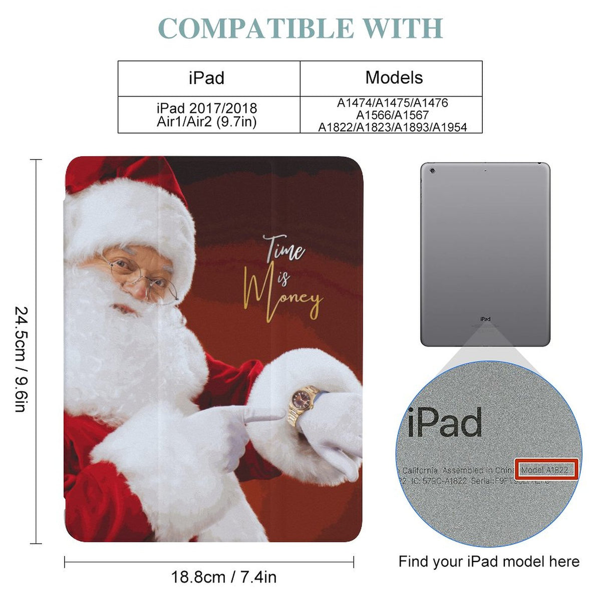 iPad Case with Pencil Holder(One-sided Printing)