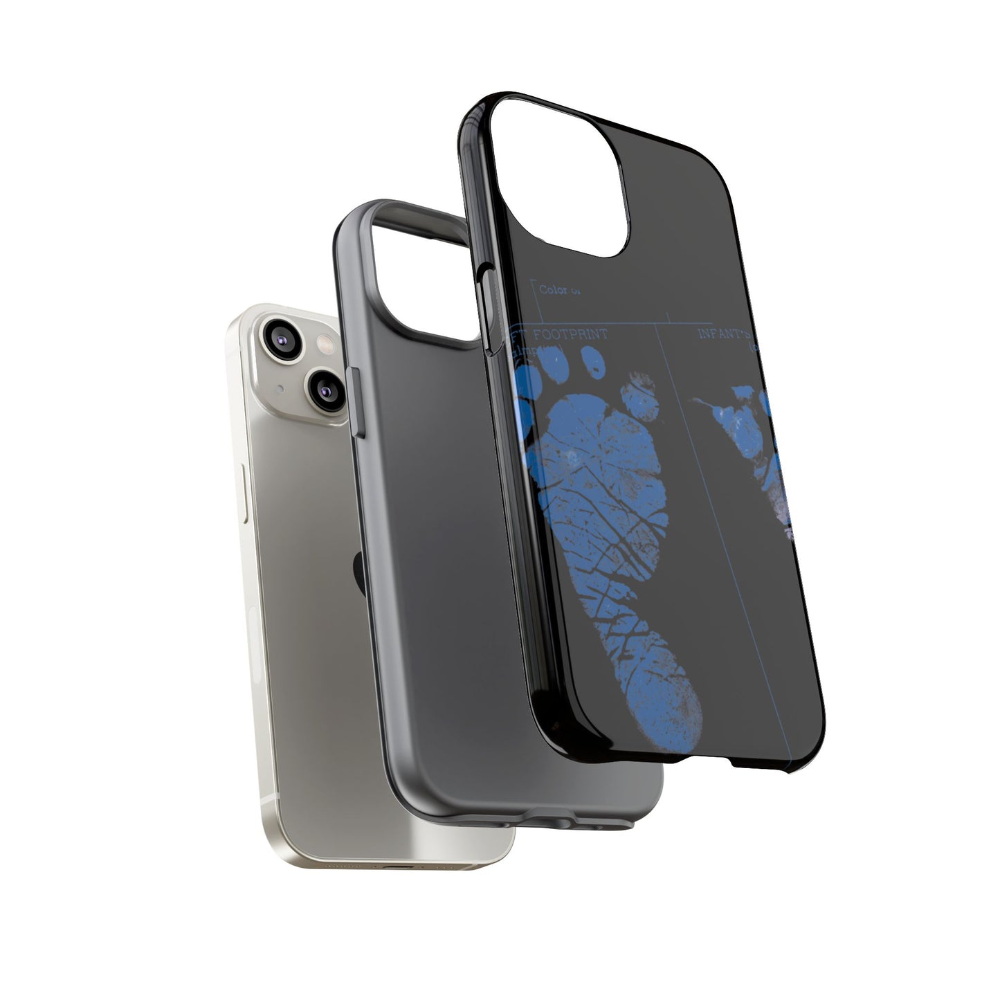 Protective Phone Case – Mom’s Little Blue Footprints
