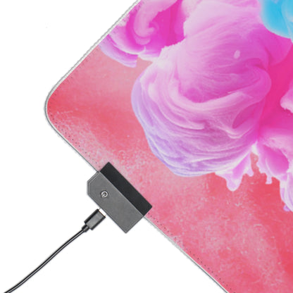 Gaming LED Desk Mat – Cotton Candy Dream