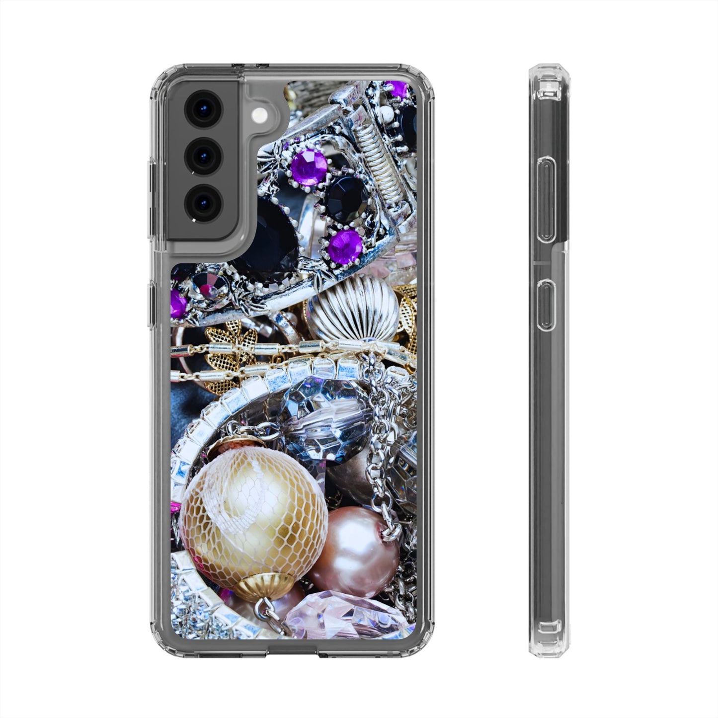 Clear Phone Case – Chrome Jewel