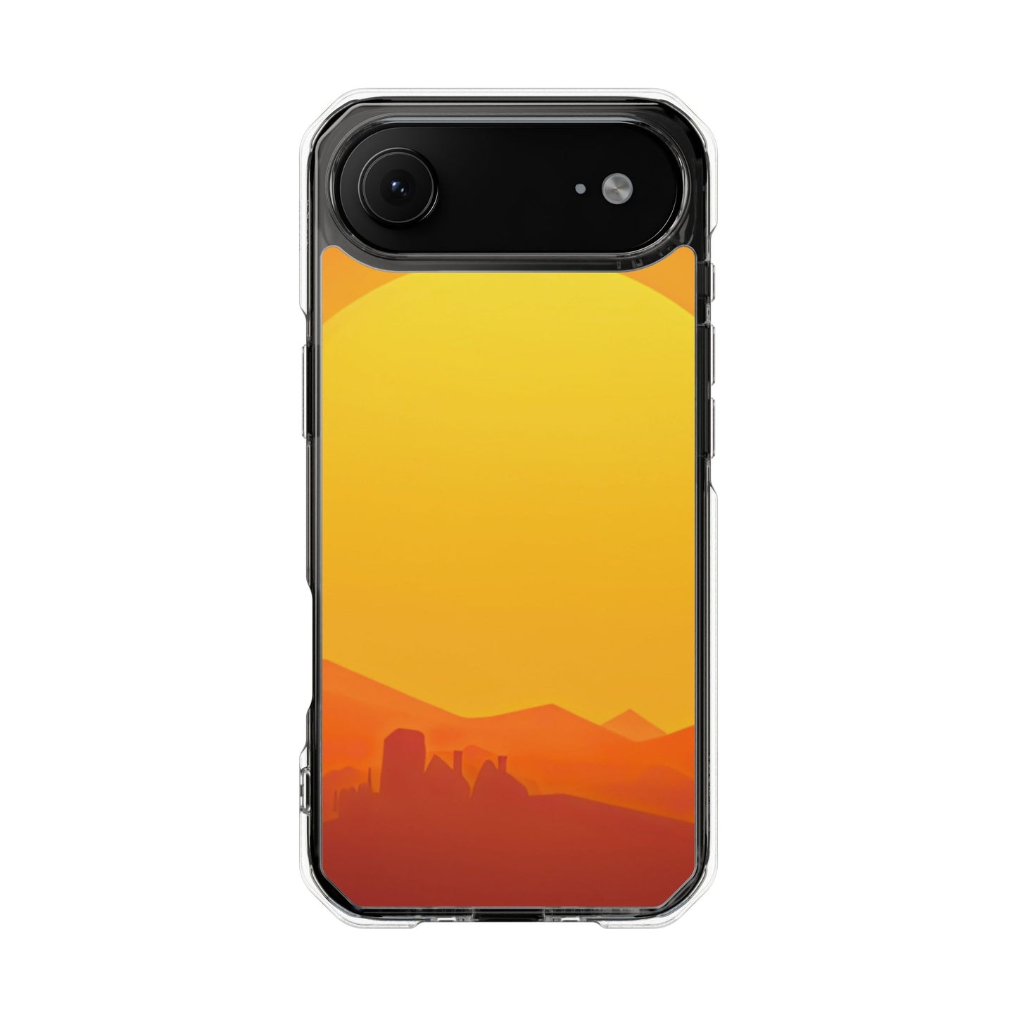 Clear Magnetic Phone Case — Desert Sunrise