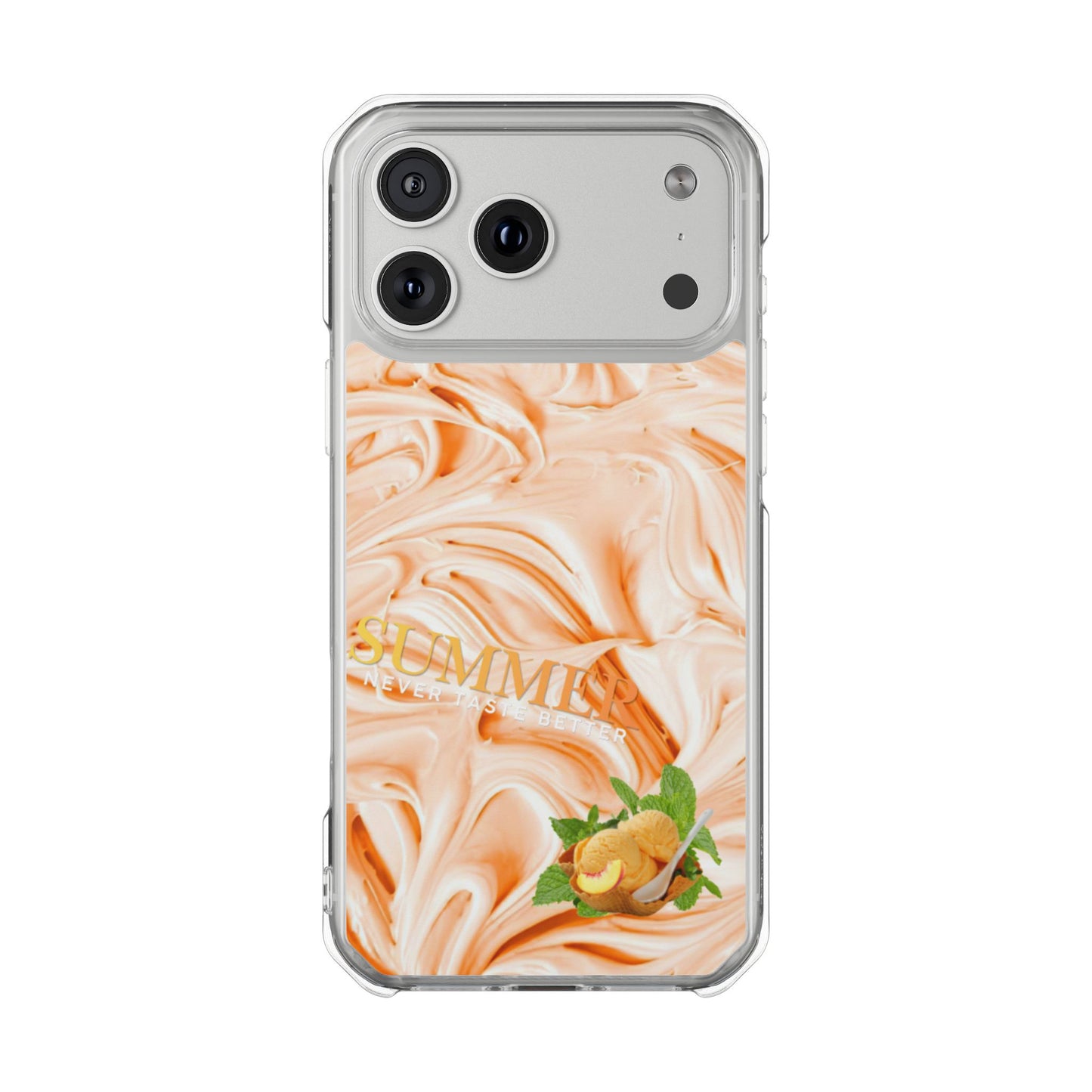 Clear Phone Case – Peach Sorbet