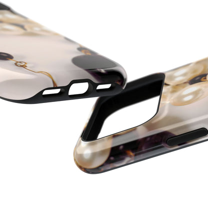 Impact-Resistant Phone Case – Noir Pearl