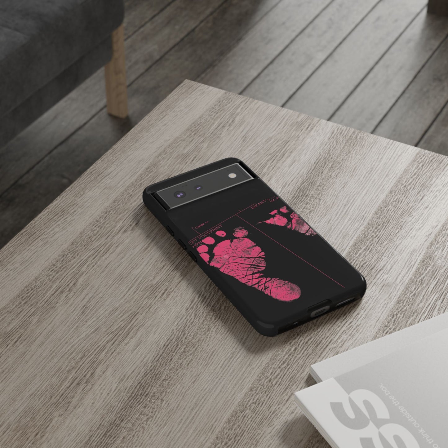Protective Phone Case – Mom’s Little Pink Footprints