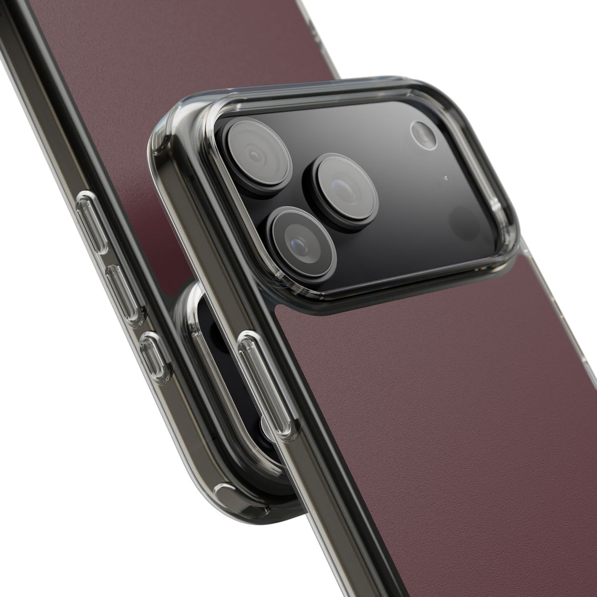 Clear Phone Case – Mulled Wine – Compatible with iPhone 13–17 & Samsung Galaxy S25–S26 Series