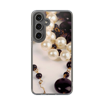 Clear Phone Case – Noir Pearl