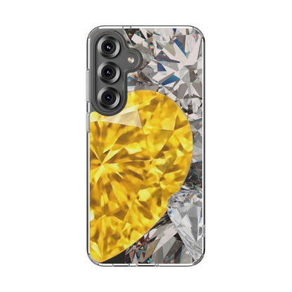 Clear Phone Case – Heart of Gold