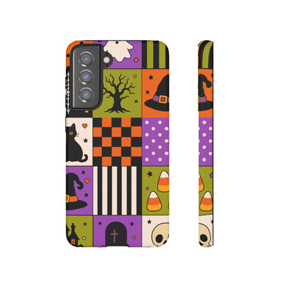 Protective Phone Case – Spooky Patchwork