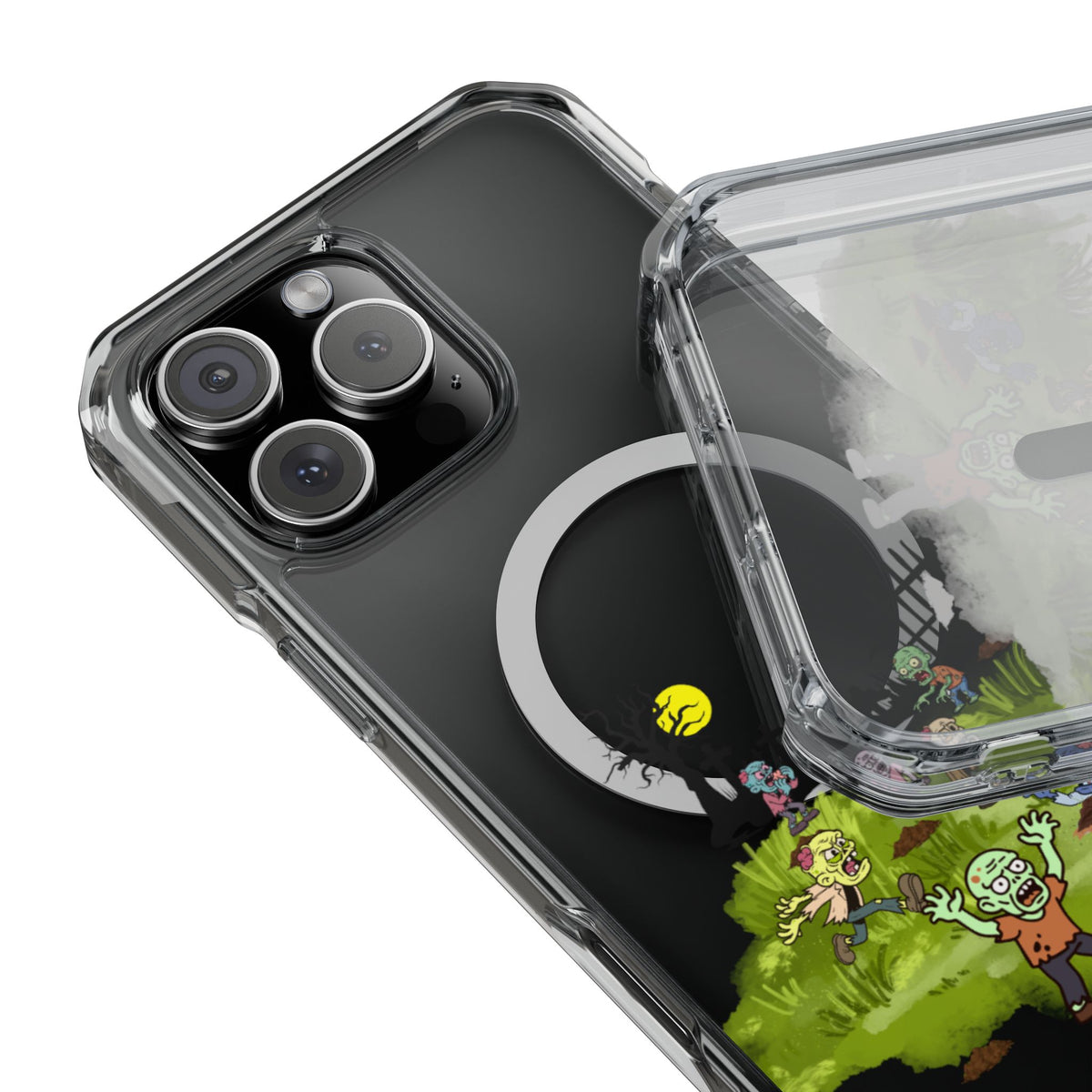 Clear Magnetic Phone Case – Graveyard Shift