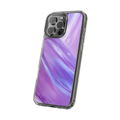 Clear Phone Case – Lavender Wave