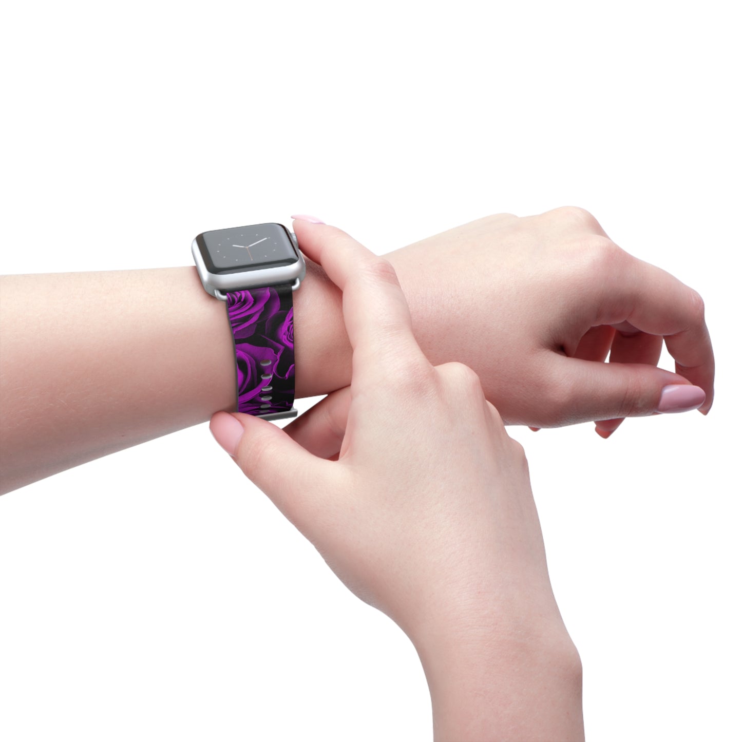 Watch Band – Amethyst Roses