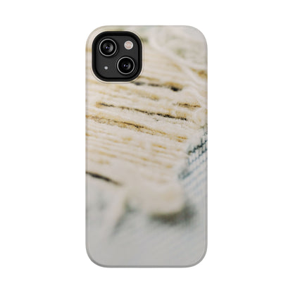 Impact-Resistant Phone Case – Woven Warmth