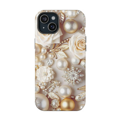 Wireless-Charging Compatible Case – Ivory Opulence