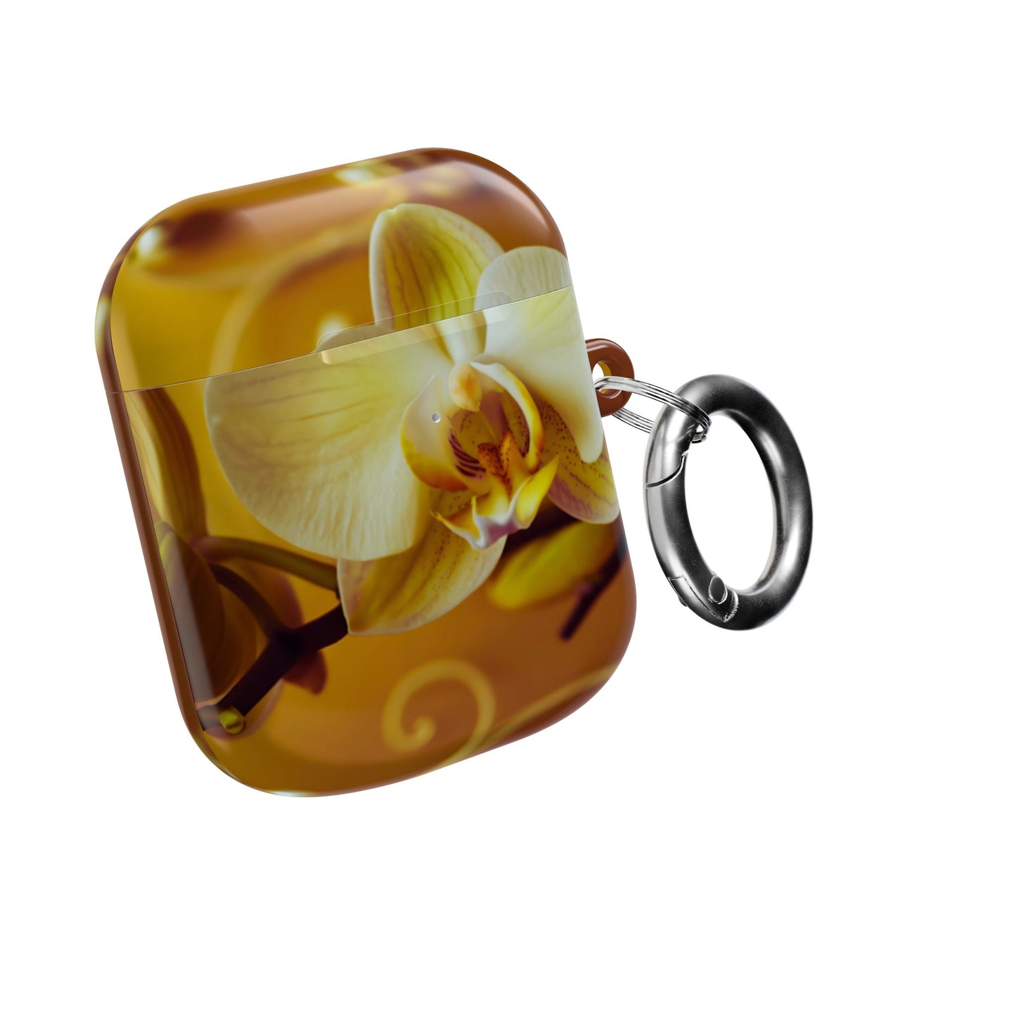 Earbud Case Cover – Amber Orchid