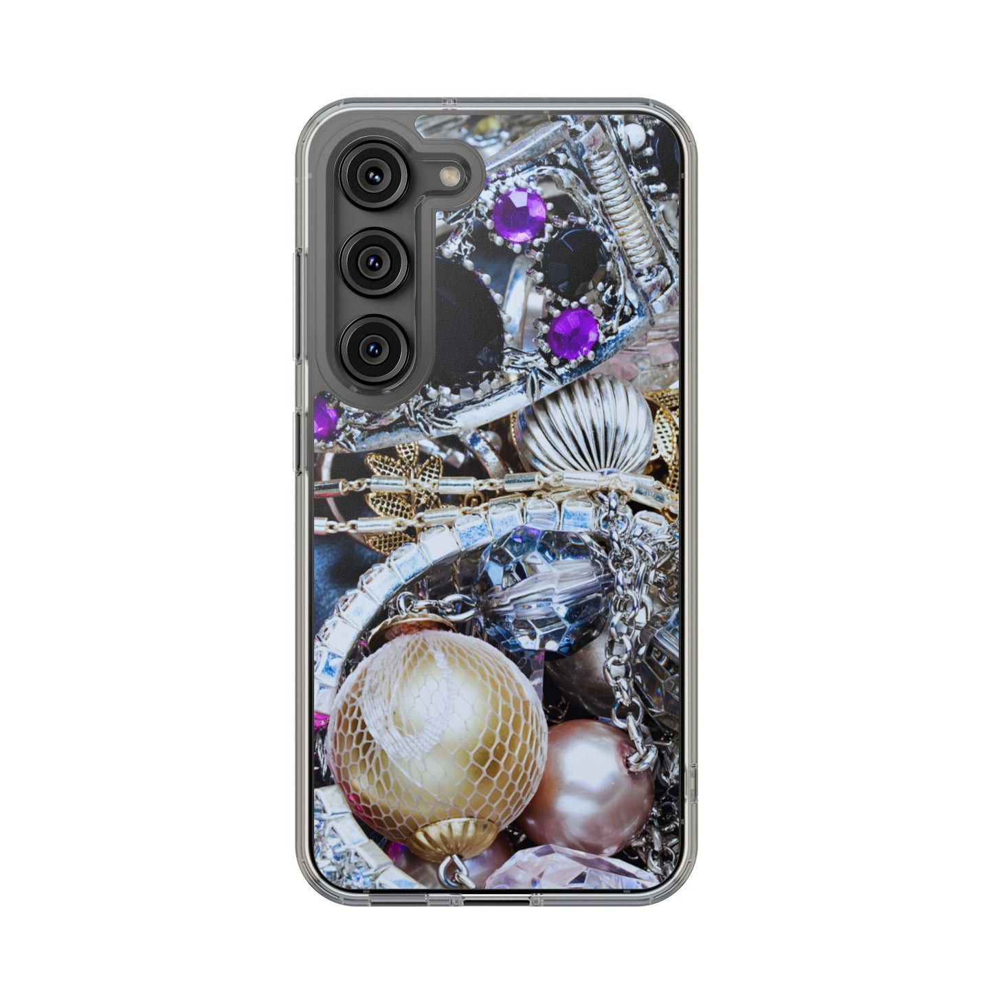 Clear Phone Case – Chrome Jewel