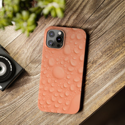 Slim Phone Case – Apricot Rain