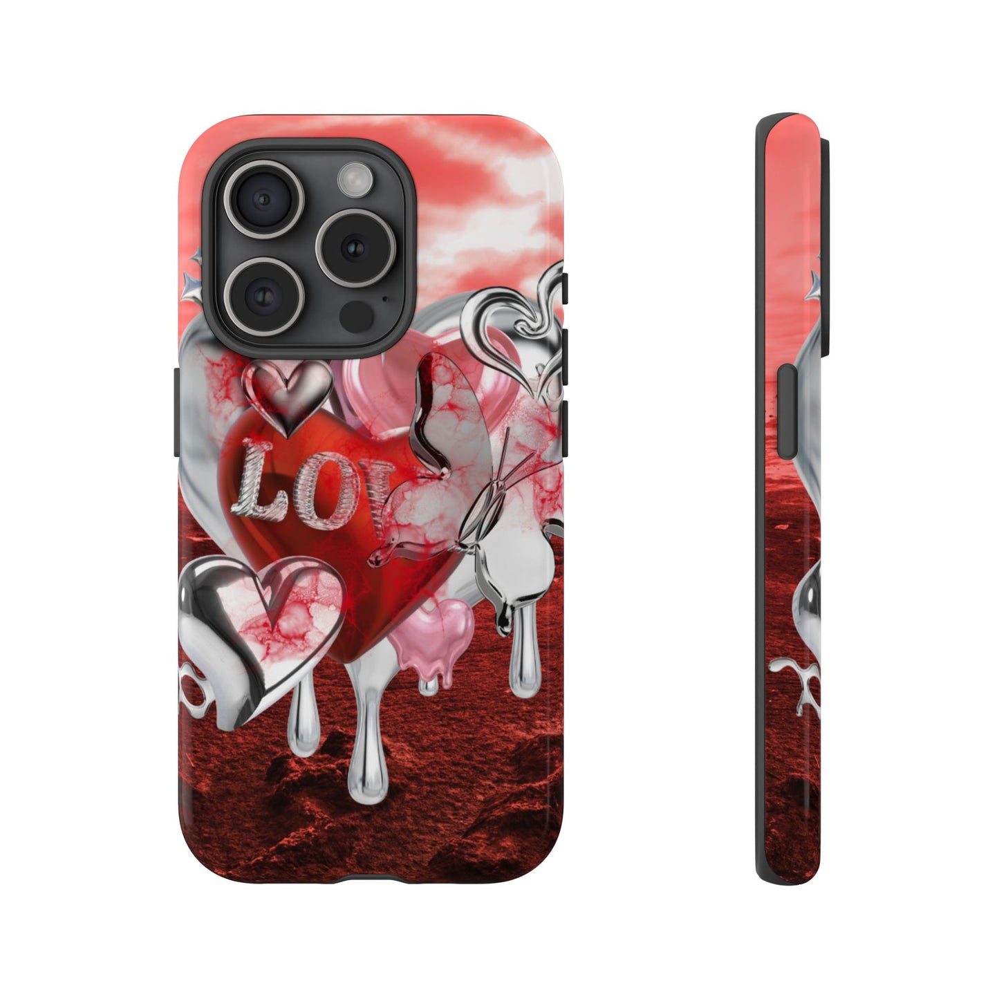 Protective Phone Case – Chrome Love