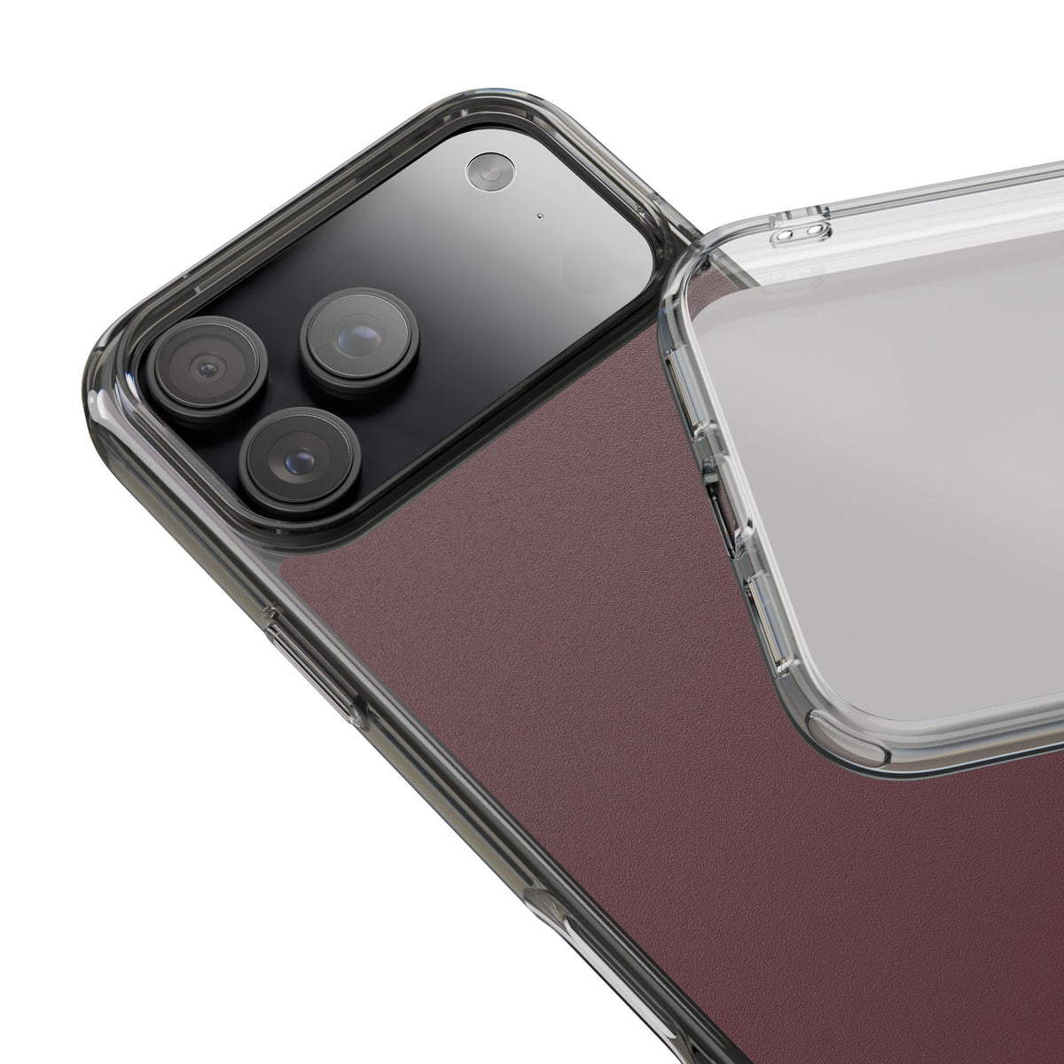 Clear Phone Case – Mulled Wine – Compatible with iPhone 13–17 & Samsung Galaxy S25–S26 Series