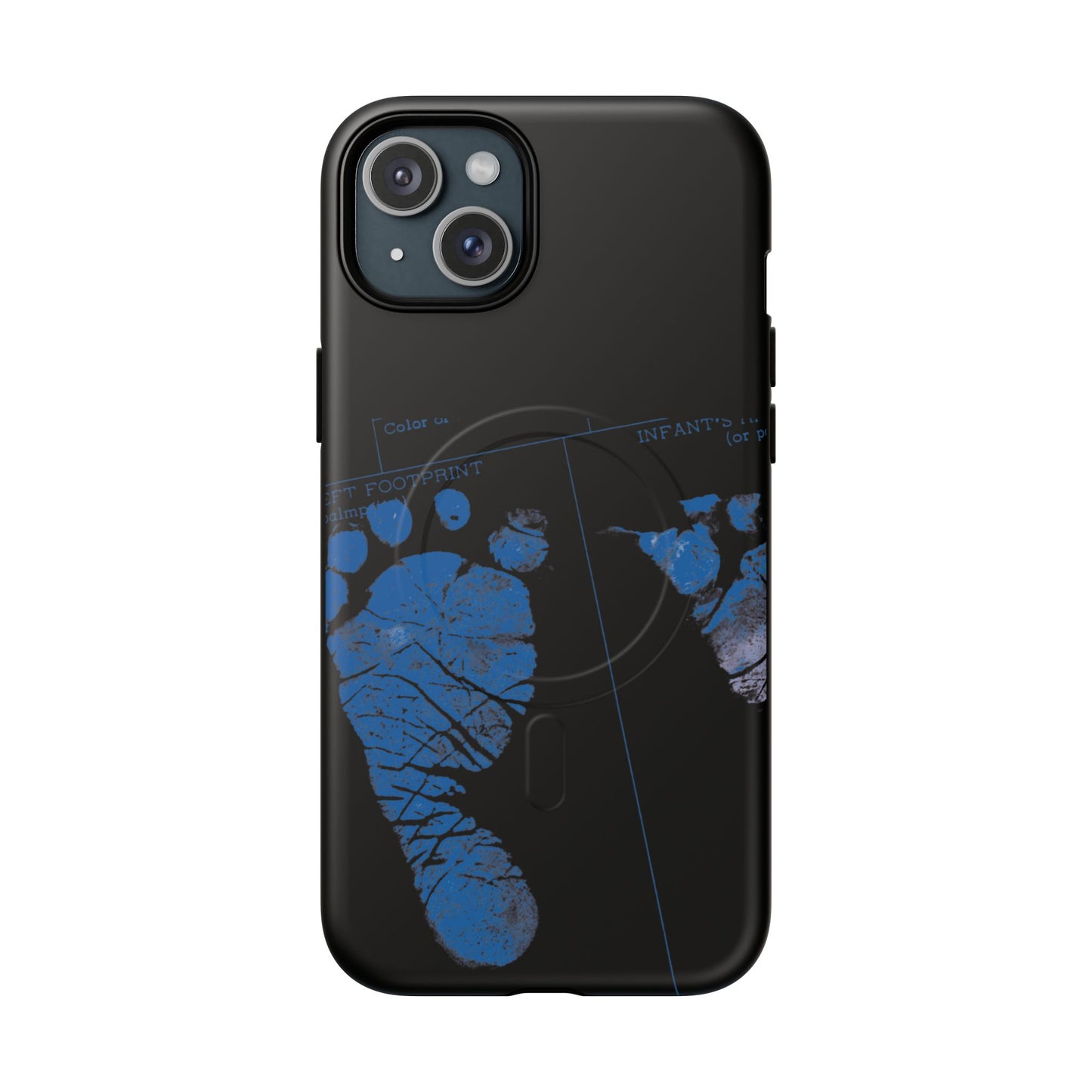 Protective Magnetic Phone Case – Mom’s Little Blue Footprints