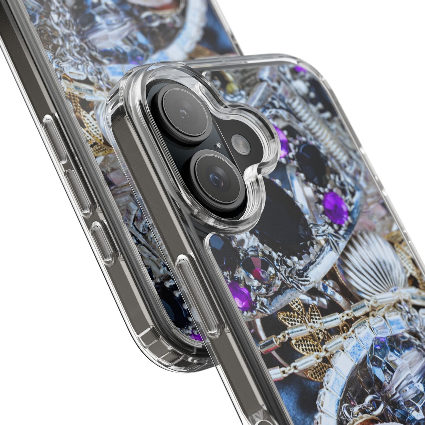 Clear Phone Case – Chrome Jewel