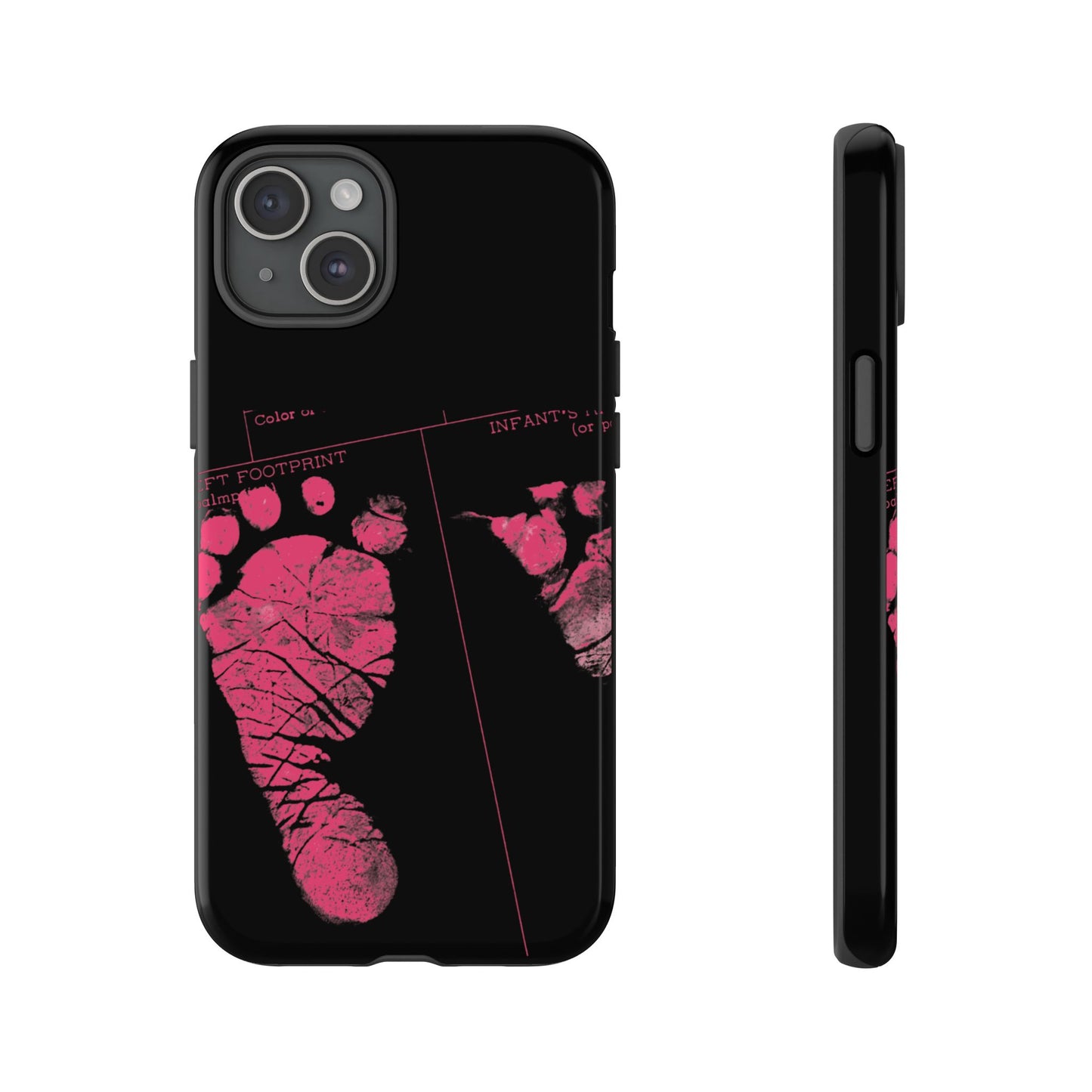 Protective Phone Case – Mom’s Little Pink Footprints