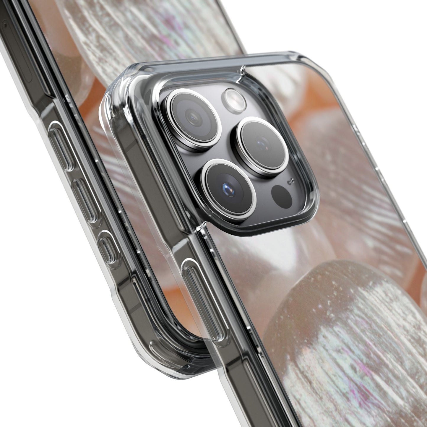Clear Magnetic Phone Case – Blush Pearl