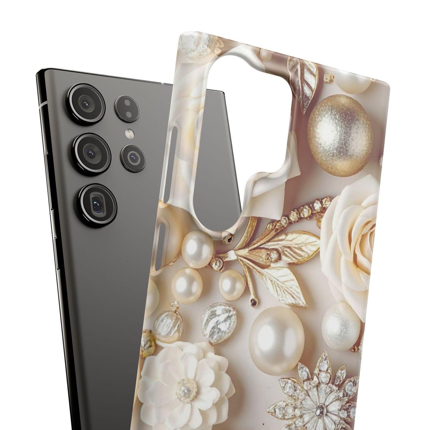 Snap Phone Case – Ivory Opulence