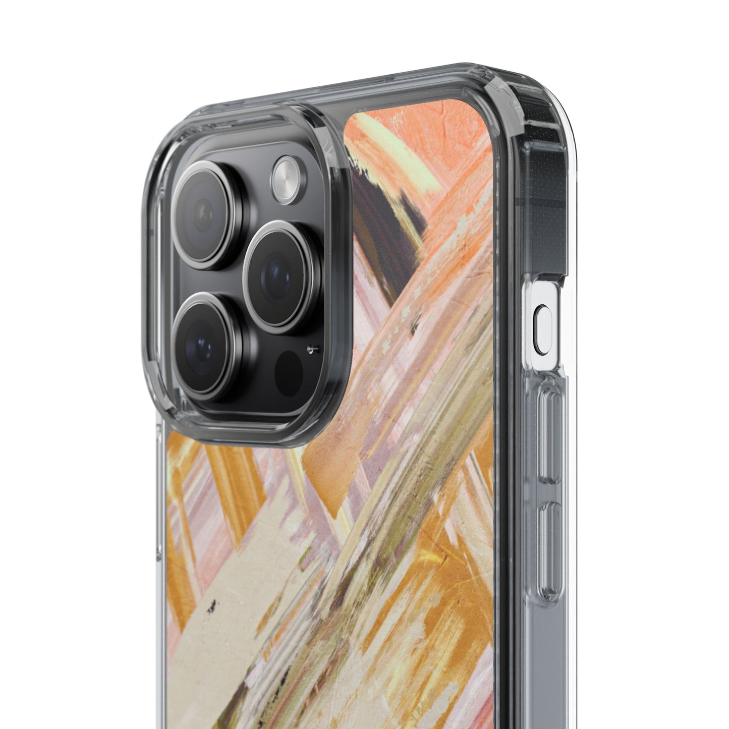 Clear Phone Case – Brush & Bronze