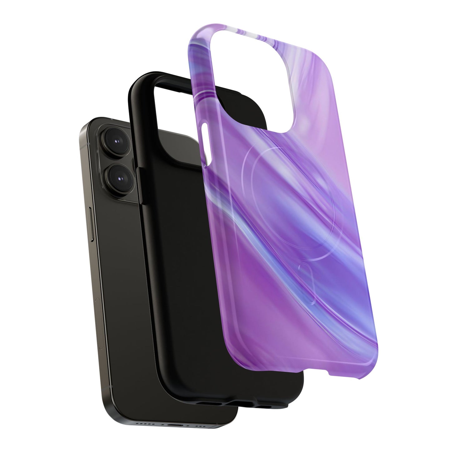 Protective Magnetic Phone Case – Lavender Wave