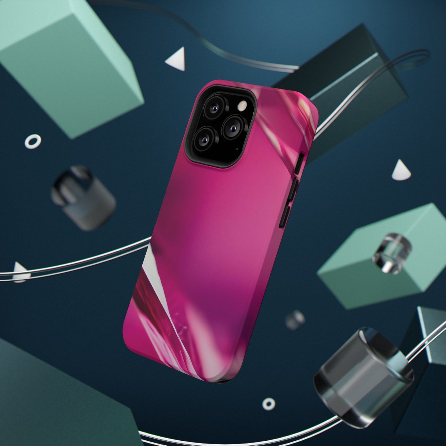 Impact-Resistant Phone Case – Magenta Motion