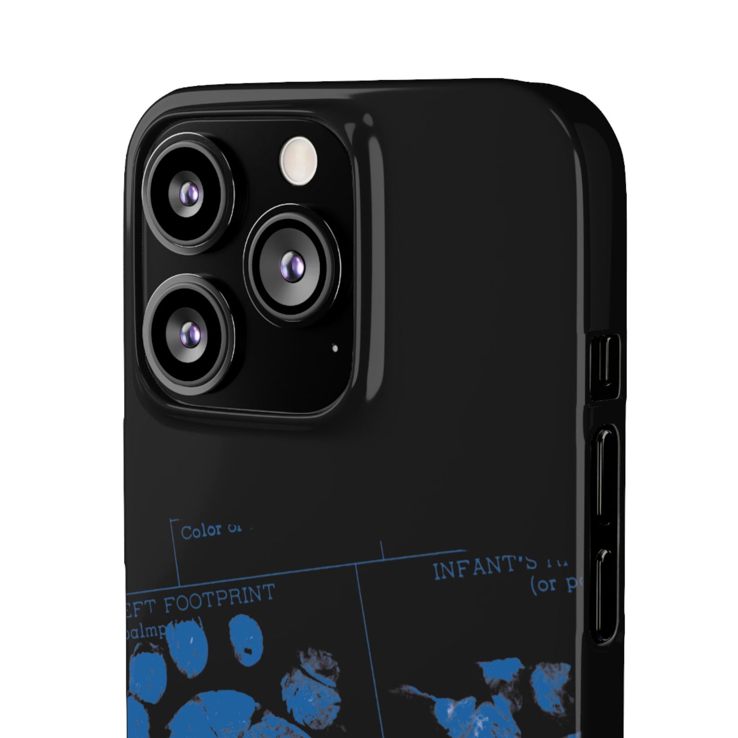 Snap Phone Case – Mom’s Little Blue Footprints
