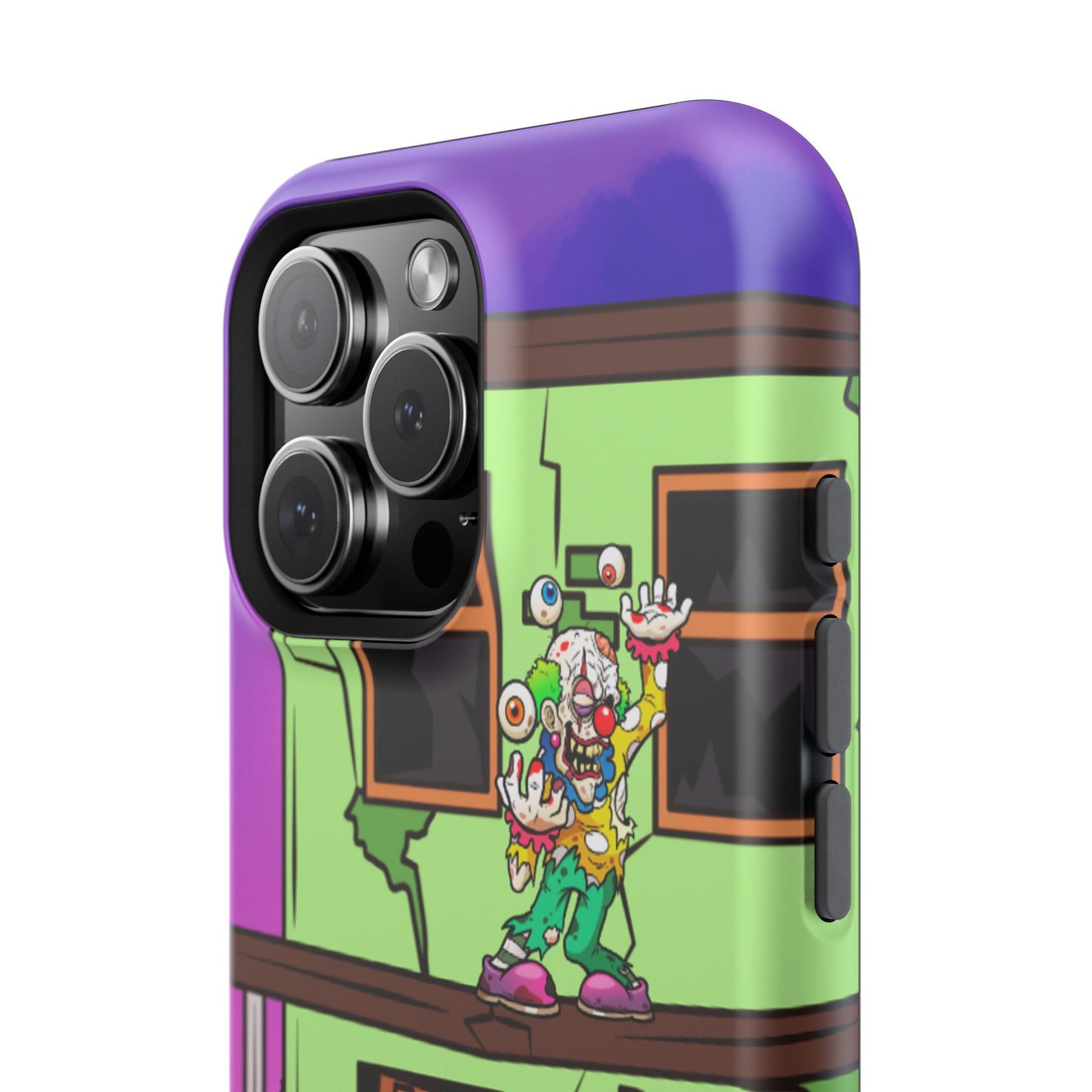 Zombie Arcade Phone Case — Colorful Cartoon Horror Impact-Resistant iPhone Cover