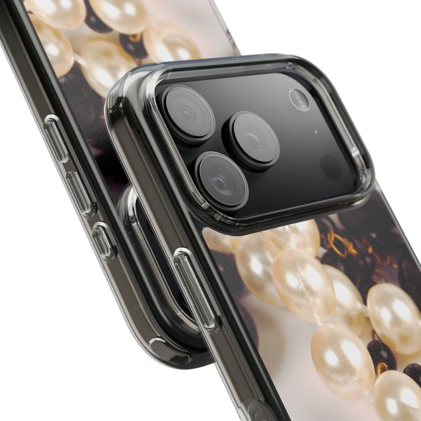 Clear Phone Case – Noir Pearl