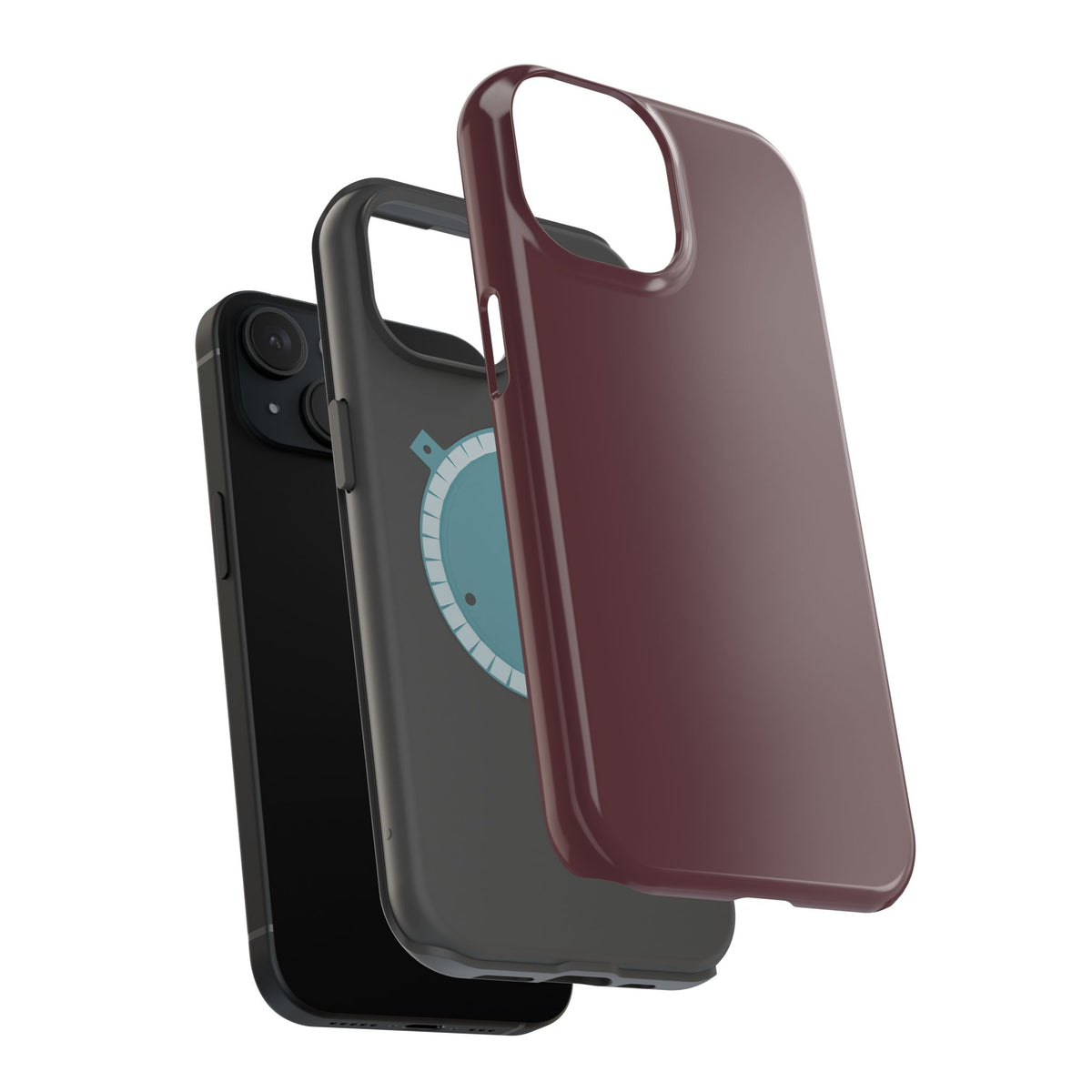 Wireless-Charging Compatible Case – Mulled Wine – Compatible with iPhone 13–17 & Samsung Galaxy S25–S26 Series