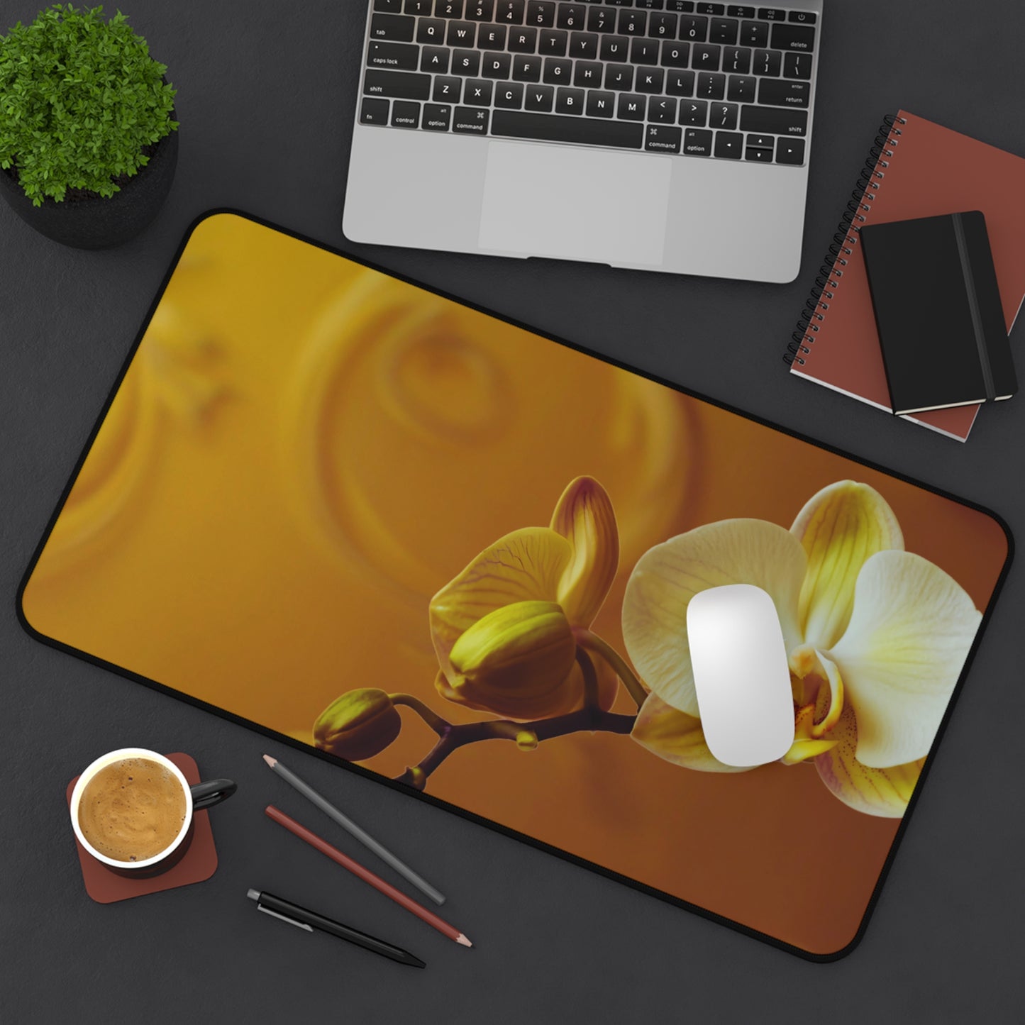 Desk Mat – Amber Orchid