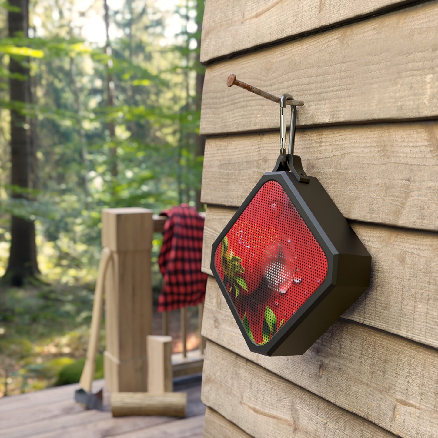 Water-Resistant Bluetooth Speaker – Strawberry Drip