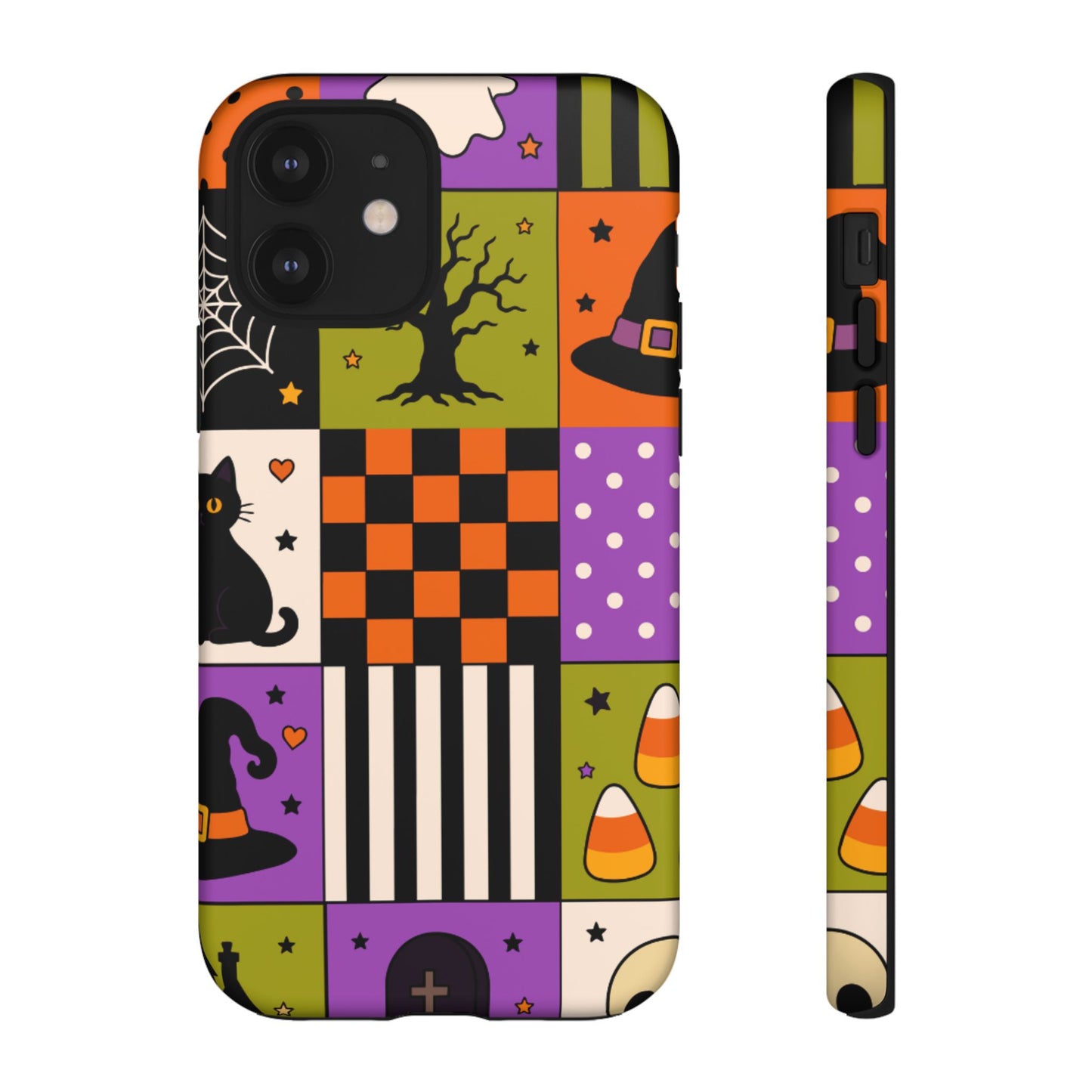 Protective Phone Case – Spooky Patchwork
