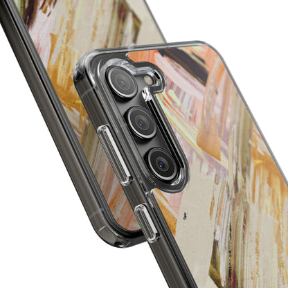 Clear Phone Case – Brush & Bronze