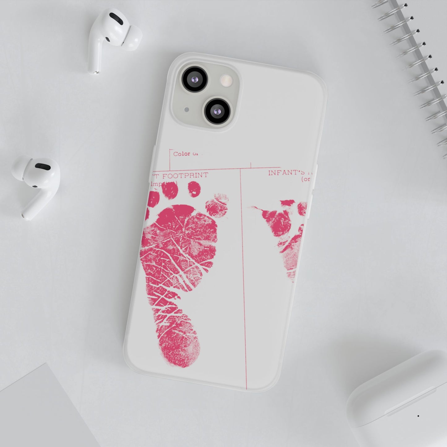 Flexi Case – Mom’s Little Pink Footprints
