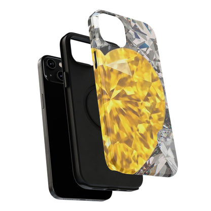 Impact-Resistant Phone Case – Heart of Gold