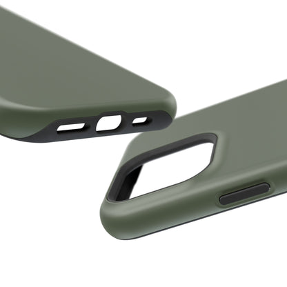 Impact-Resistant Phone Case — Military Green Protective Shockproof Cover